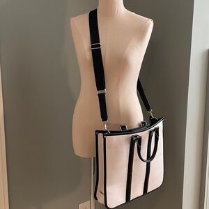 Steve Madden Black and White Laptop Bag